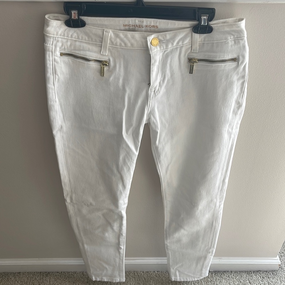 WORN ONCE Michael Kors White Jeans